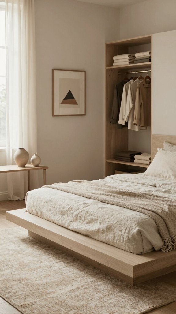 21 Cozy Bedroom Ideas for Small Rooms That Feel Warm and Spacious 19 calm clutter free bedside styling
