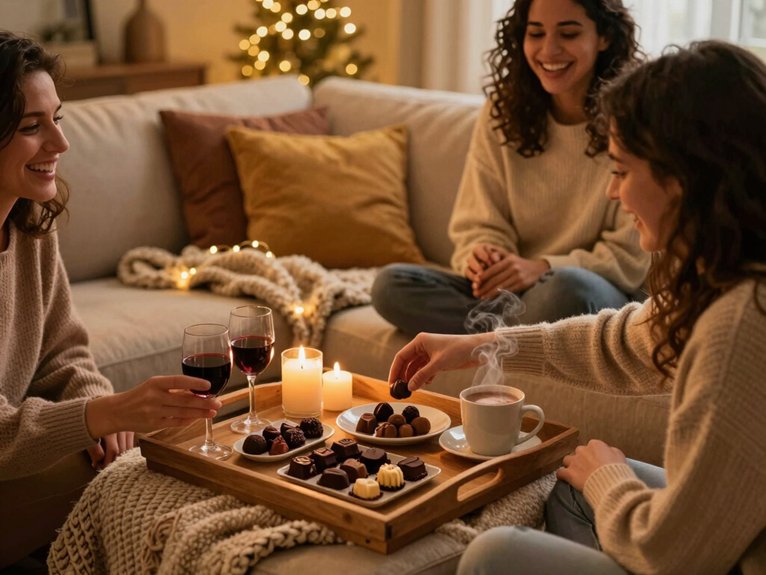 23 Fun Girl Night Ideas at Home for the Perfect Cozy Get-Together 13 chocolate tasting flight night