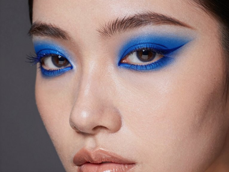 17 Creative Blue Makeup Looks for a Bold Statement 1 cobalt razor sharp floating liner