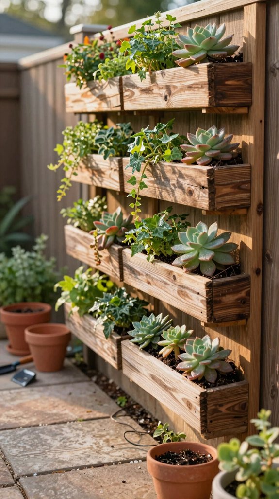 23 DIY Backyard Landscaping Ideas to Transform Your Outdoor Space on a Budget 8 compact living wall garden