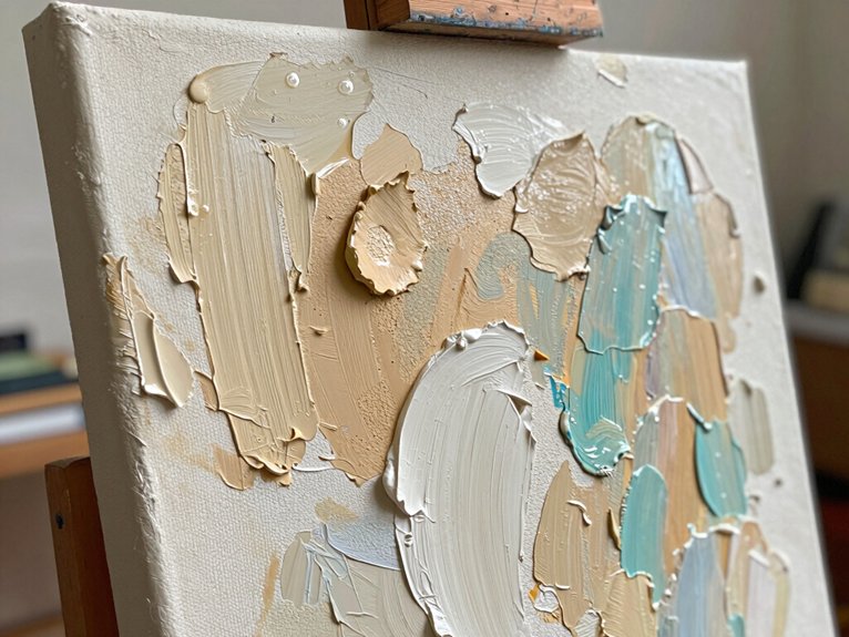 24 Canvas Painting Ideas to Sell That Are Trending and Profitable 20 dimensional handcrafted textured plaster