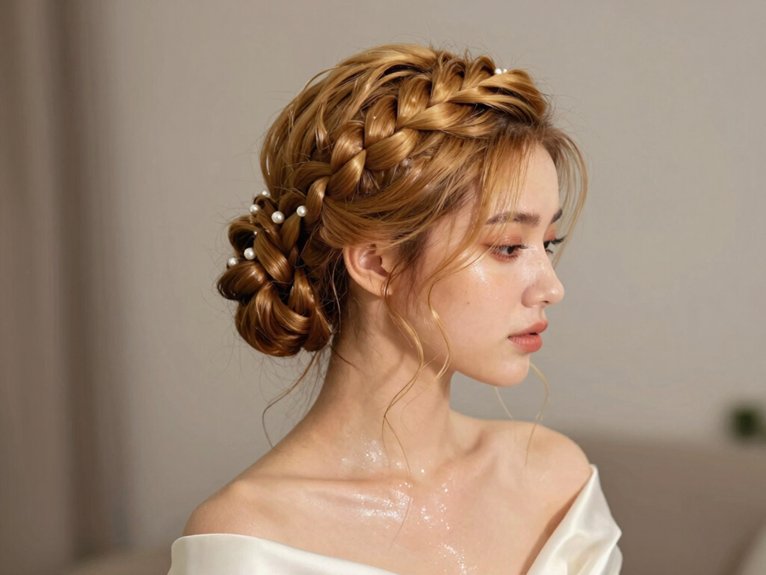 15 Stunning Prom Hairstyles That Look Elegant and Trendy 5 dutch braided crown updo