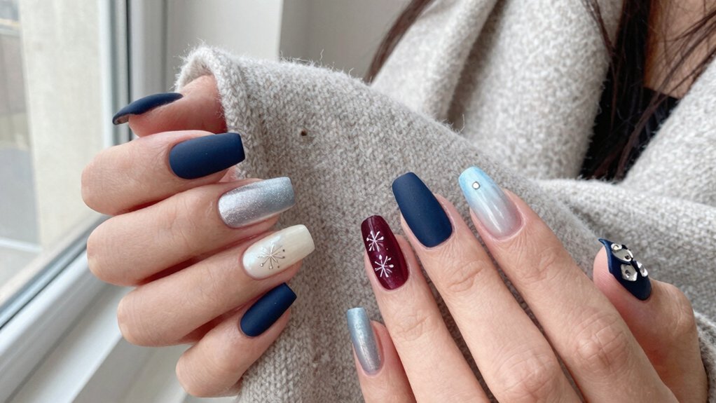 elegant winter nail designs