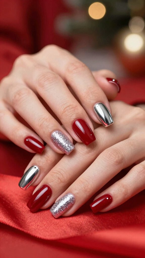 15 Red and Silver Nail Ideas to Try 15 festive red and silver