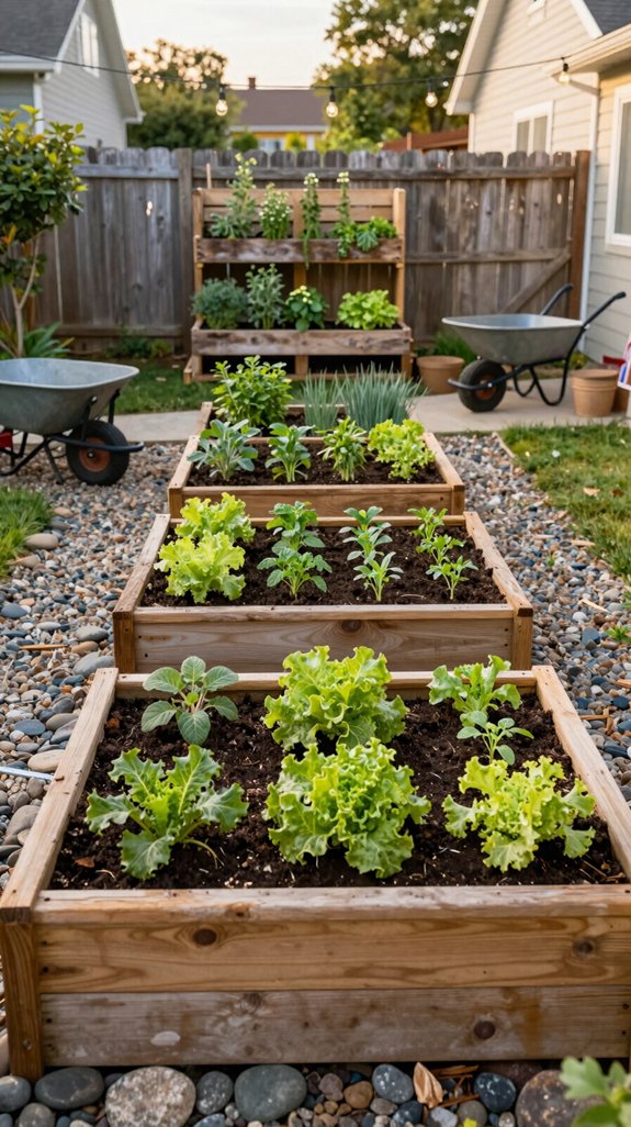 23 DIY Backyard Landscaping Ideas to Transform Your Outdoor Space on a Budget 2 four foot cedar raised beds