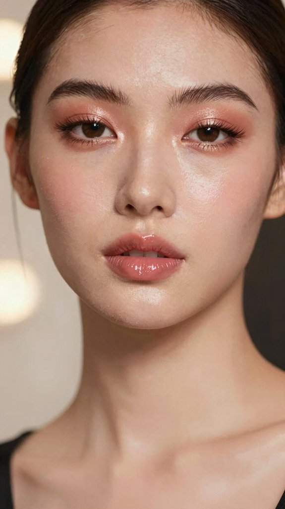 15 Victoria Secret Makeup Looks for a Soft Glam Supermodel Glow 3 glossy pink nude sculpted lips