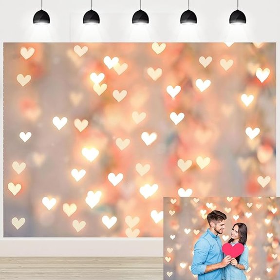 7 Valentine Backgrounds That Set the Perfect Romantic Scene 7 Valentines Day Gold Heart Backdrop Banner (7x5ft)
