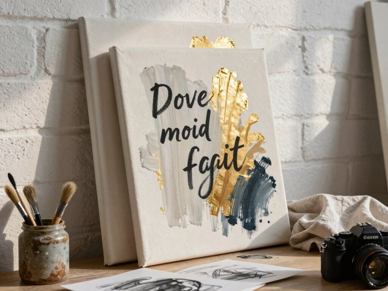 24 Canvas Painting Ideas to Sell That Are Trending and Profitable 6 hand lettered authentic artisanal charm
