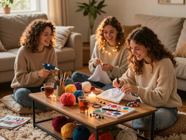 23 Fun Girl Night Ideas at Home for the Perfect Cozy Get-Together 10 handmade keepsakes crafting session