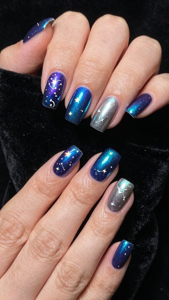 holographic purple celestial french
