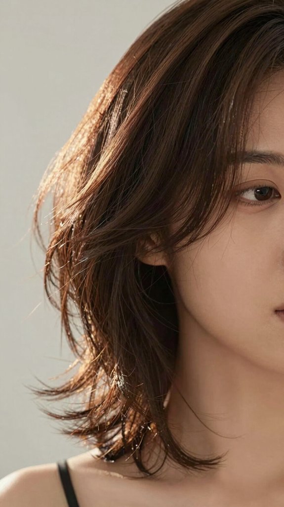 18 Short Wavy Haircuts That Add Volume and Movement 2 layered chin length face framing cut