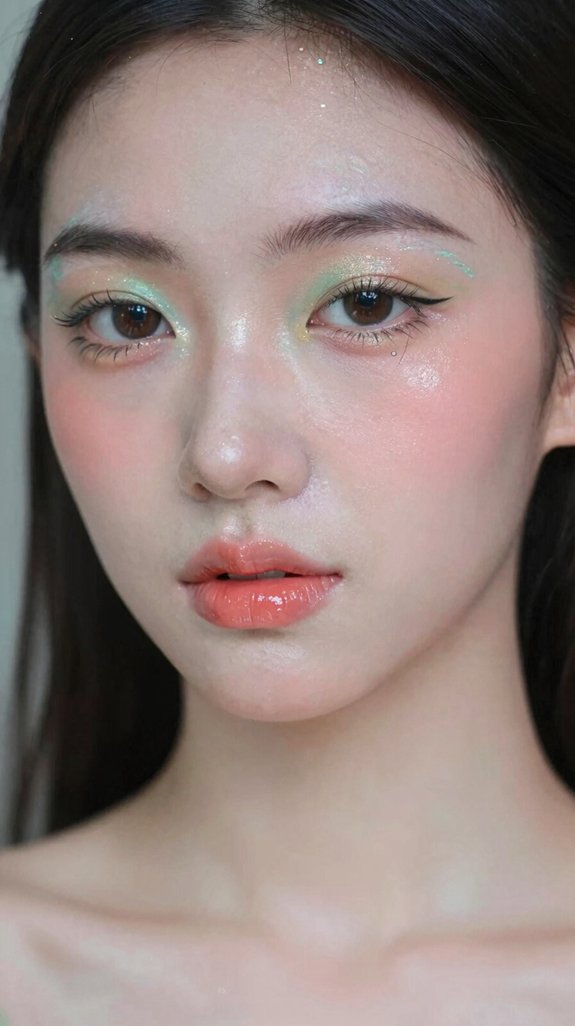16 Creative Makeup Looks Inspired by Asian Beauty Trends 5 layered lightweight mirror glow