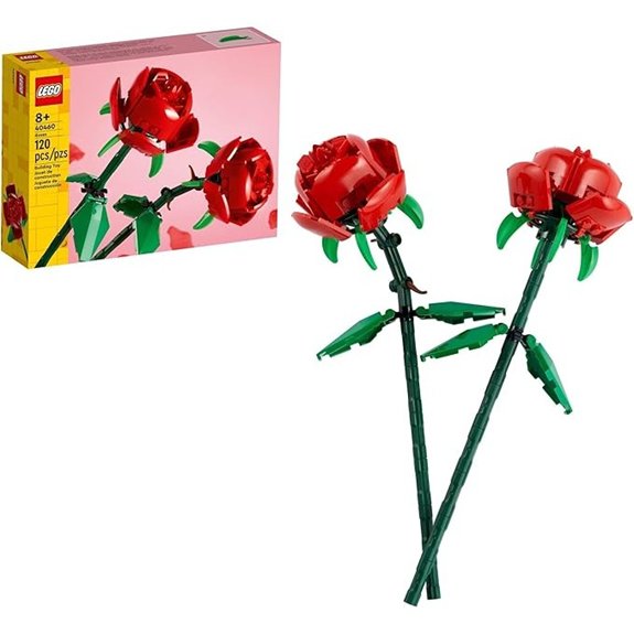 15 Best Valentine Basket Ideas to Wow Your Sweetheart 14 LEGO Roses Building Set for Kids (Age 8+)