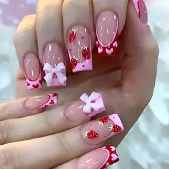 Valentine's Day Press-On Nails Set (24pcs)