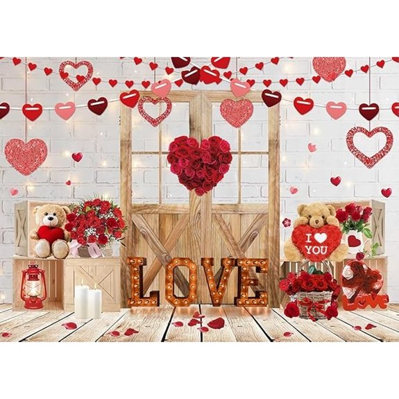 7 Valentine Backgrounds That Set the Perfect Romantic Scene 2 Valentine's Day Rustic Wood Door Backdrop