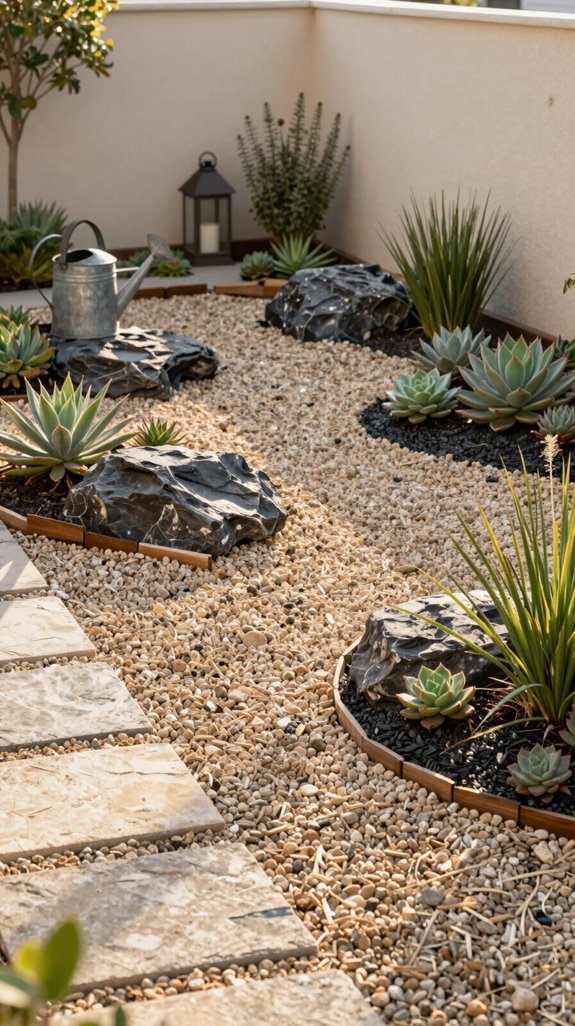 23 DIY Backyard Landscaping Ideas to Transform Your Outdoor Space on a Budget 15 low maintenance decorative rock garden