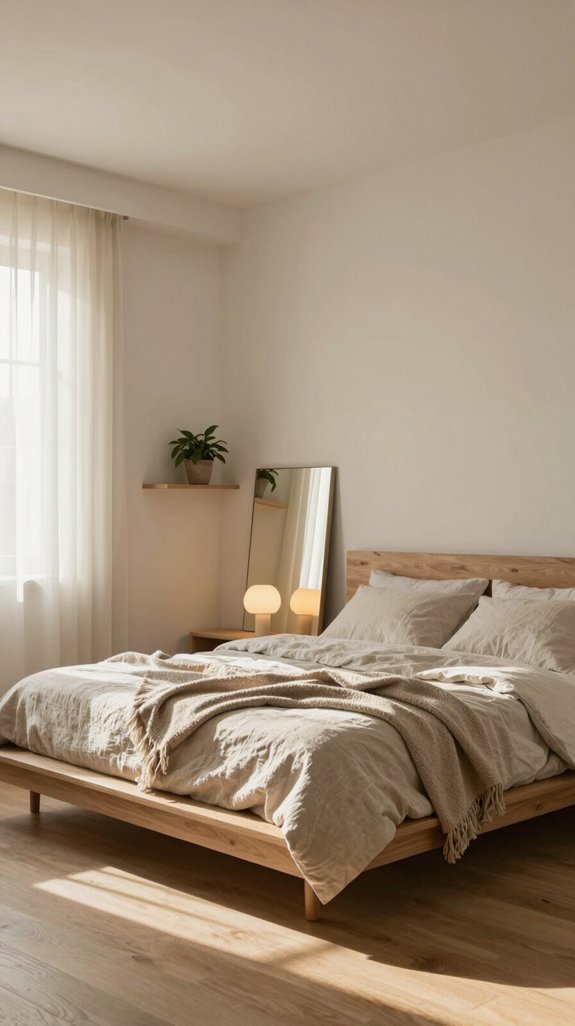 21 Cozy Bedroom Ideas for Small Rooms That Feel Warm and Spacious 20 low profile bed tall headboard