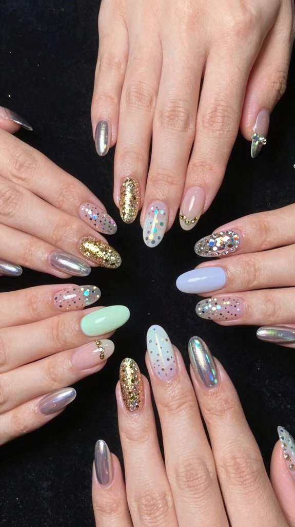 14 Birthday Nail Ideas That Are Fun, Glam, and Party-Ready 10 miniature 3d bow accent