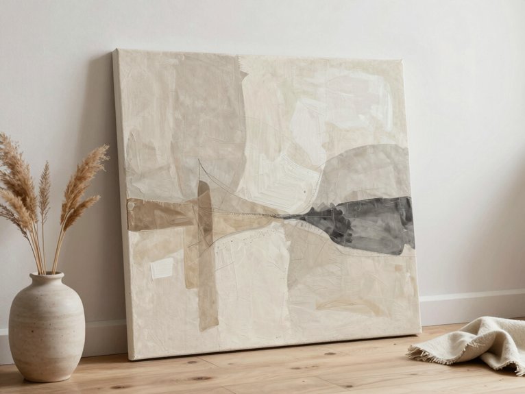 24 Canvas Painting Ideas to Sell That Are Trending and Profitable 16 minimal scandinavian neutral abstracts