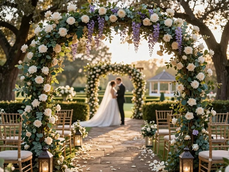 natural garden ceremony focal point