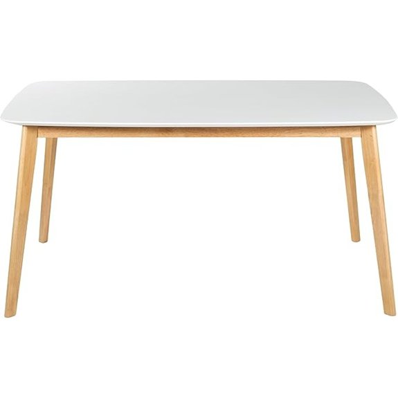 11 Best White Oak Dining Tables That Anchor Any Family Meal 9 Nyala Dining Table - Wood - White Oak/Natural Oak