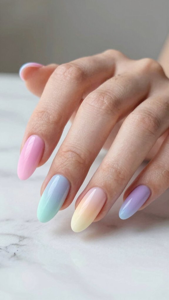 15 Gorgeous Pastel Nail Ideas to Try This Season 1 pastel gradient nail blending