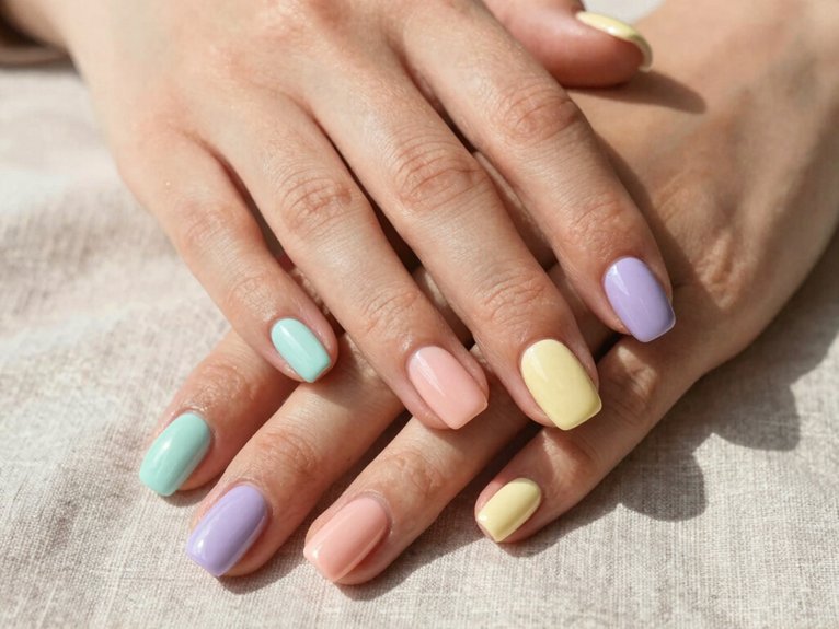 14 Fresh Spring Nail Ideas to Try This Season 1 pastel micro french tips