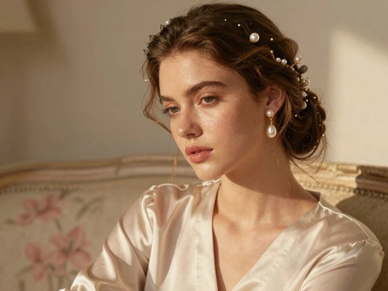 22 Princess Energy Aesthetic Ideas to Feel Soft, Confident, and Elegant 4 pearled whimsical princess hairpieces