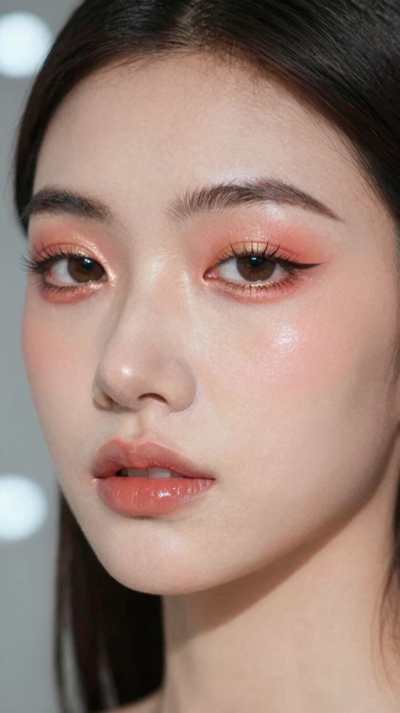 16 Creative Makeup Looks Inspired by Asian Beauty Trends 14 pearly inner corner shimmer technique