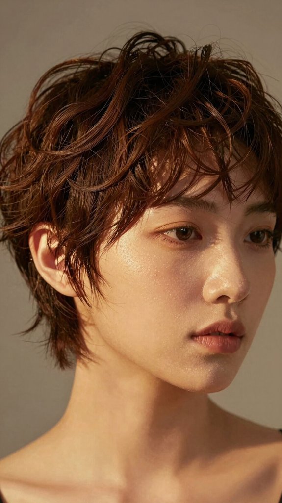 18 Short Wavy Haircuts That Add Volume and Movement 6 piecey wavy pixie maintenance