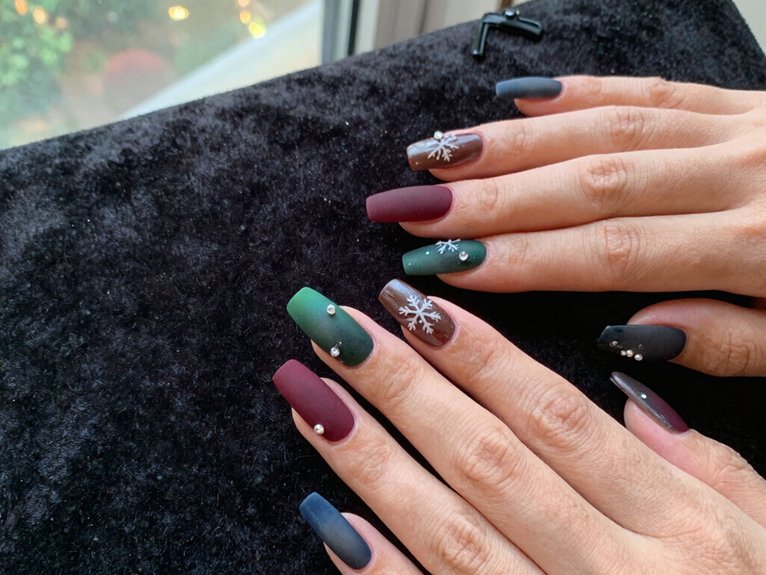 20 Classy Winter Nail Art Designs for an Elegant Seasonal Look 14 plush magnetic velvet nails