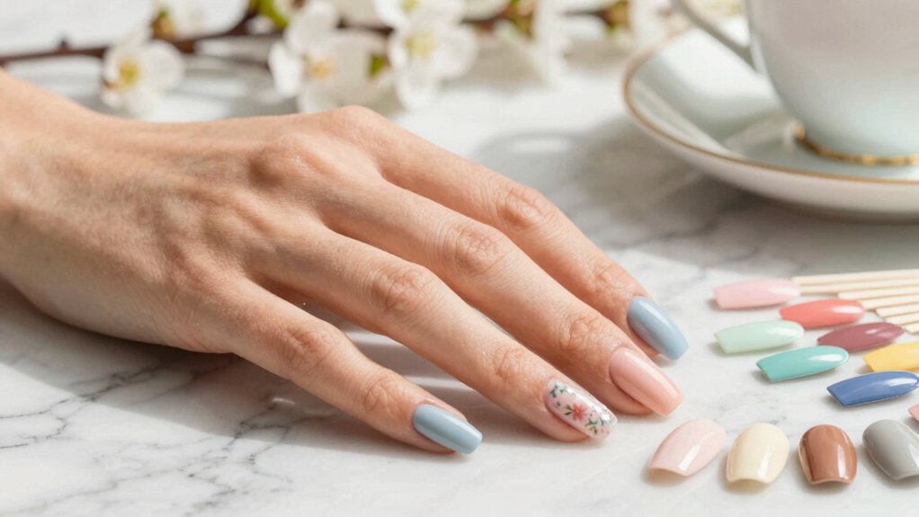 seasonal pastel nail designs