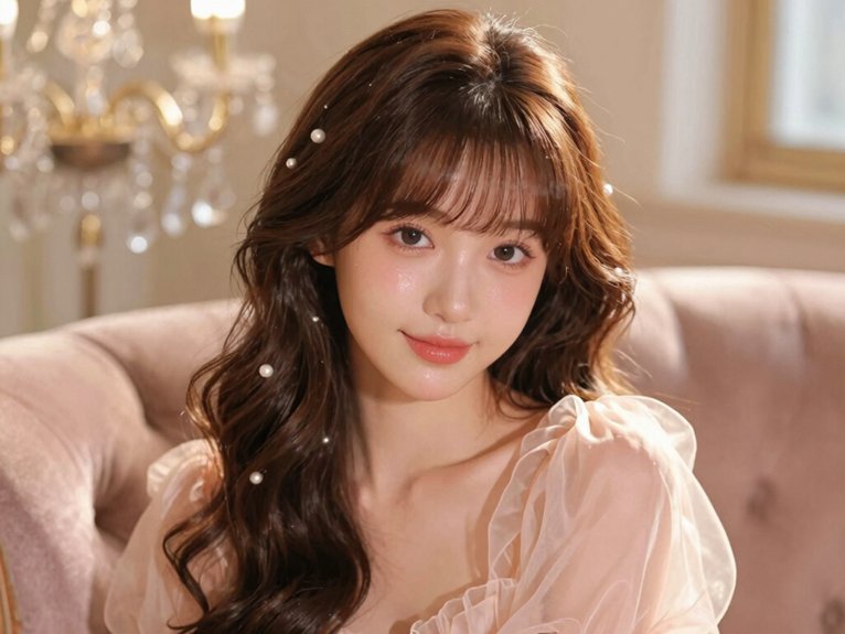 22 Princess Energy Aesthetic Ideas to Feel Soft, Confident, and Elegant 14 soft loose curls elegance
