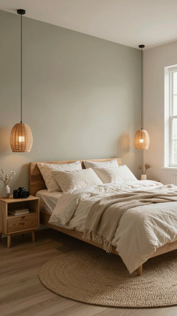 21 Cozy Bedroom Ideas for Small Rooms That Feel Warm and Spacious 15 soft sage accent wall