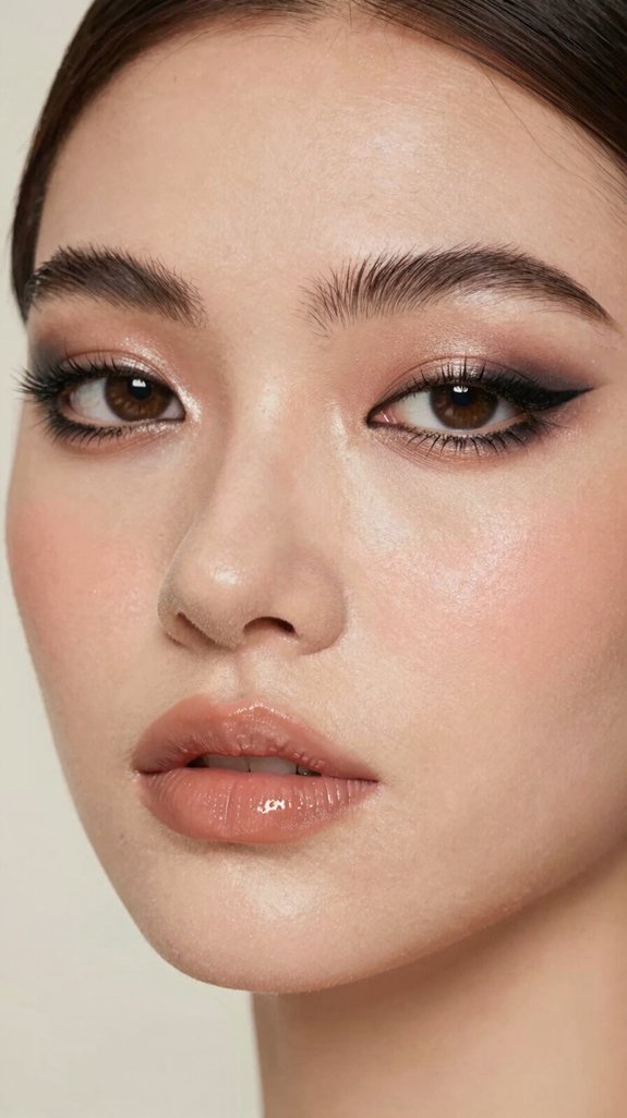16 Creative Makeup Looks Inspired by Asian Beauty Trends 12 soft smudged lower liner definition
