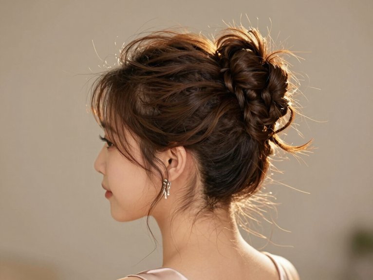 15 Stunning Prom Hairstyles That Look Elegant and Trendy 6 soft undone romantic bun