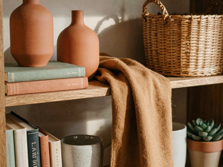 terracotta olive natural textures