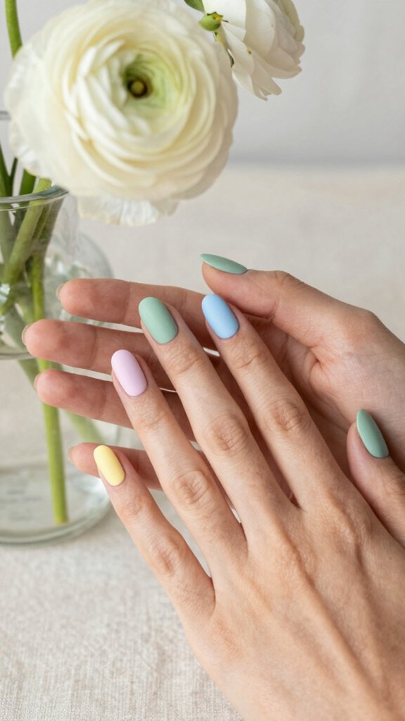 15 Gorgeous Pastel Nail Ideas to Try This Season 2 thin pastel tipped neutral nails