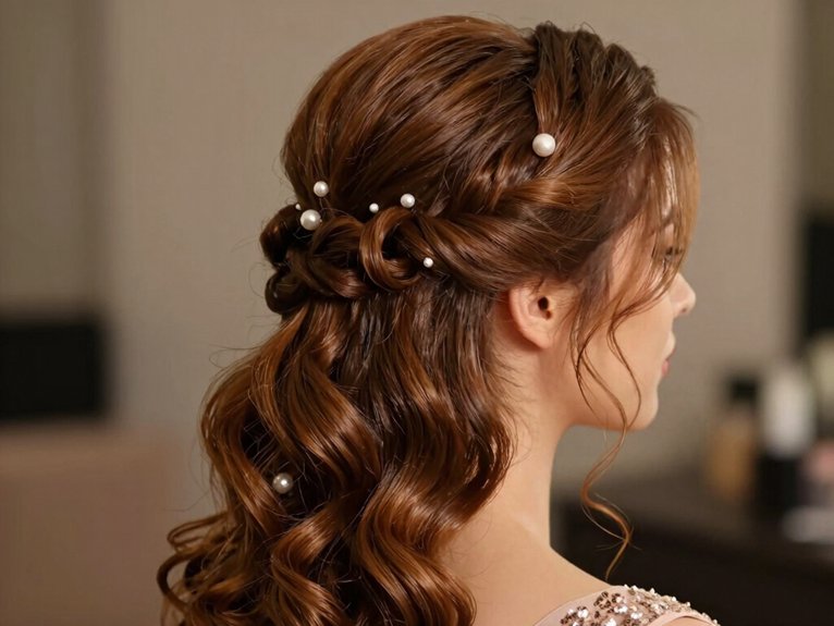 15 Stunning Prom Hairstyles That Look Elegant and Trendy 11 twisted romantic half up hairstyle