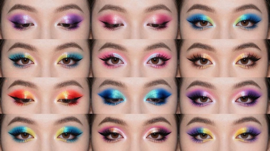 vibrant standout colorful eye makeup