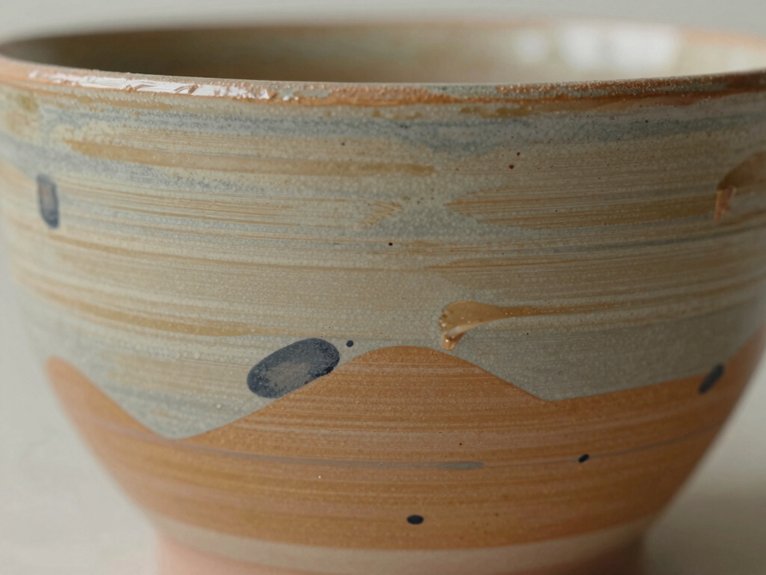 Hand Painted Pottery Ideas That Feel Personal and Artistic 18 abstract teal splatters and strokes