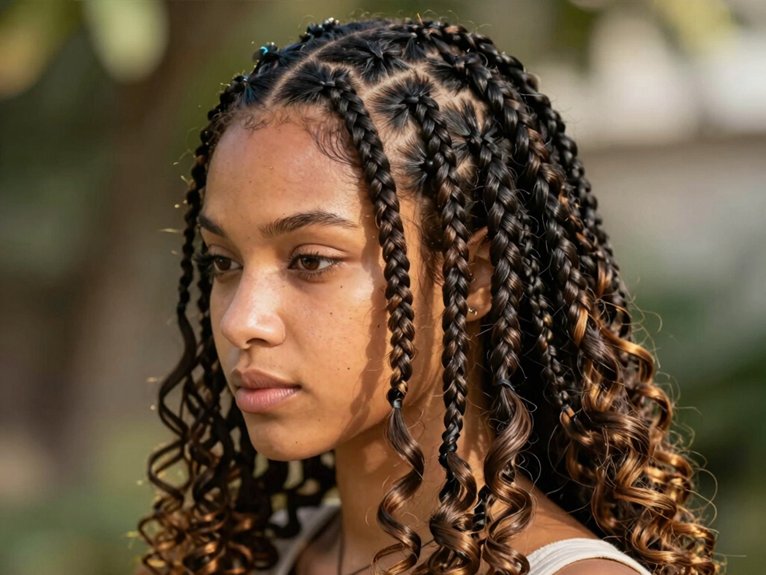Fulani Braid Inspo That Looks Modern and Timeless 19 add curly ends softly