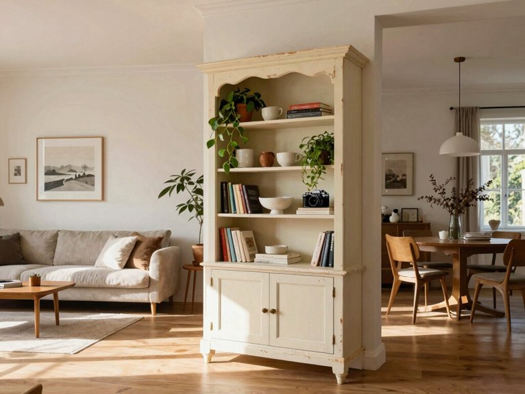 antique hutch room divider