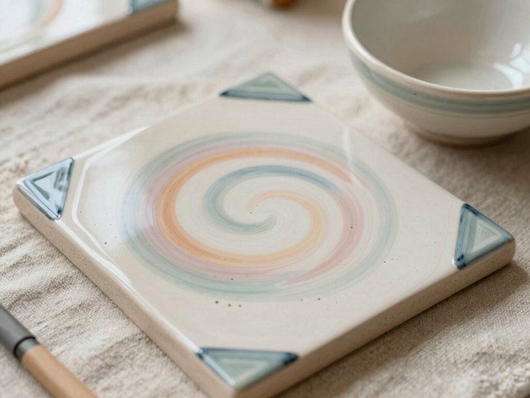 Ceramic Painting Ideas That Are Easy and Aesthetic 18 apply two to three thin coats