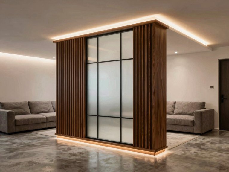 Basement Room Divider Ideas 20 basement divider lighting tips
