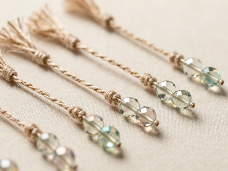 beginner beaded twine bookmarks