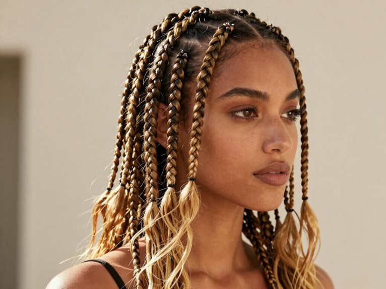 Fulani Braid Inspo That Looks Modern and Timeless 28 braids with free flow ends