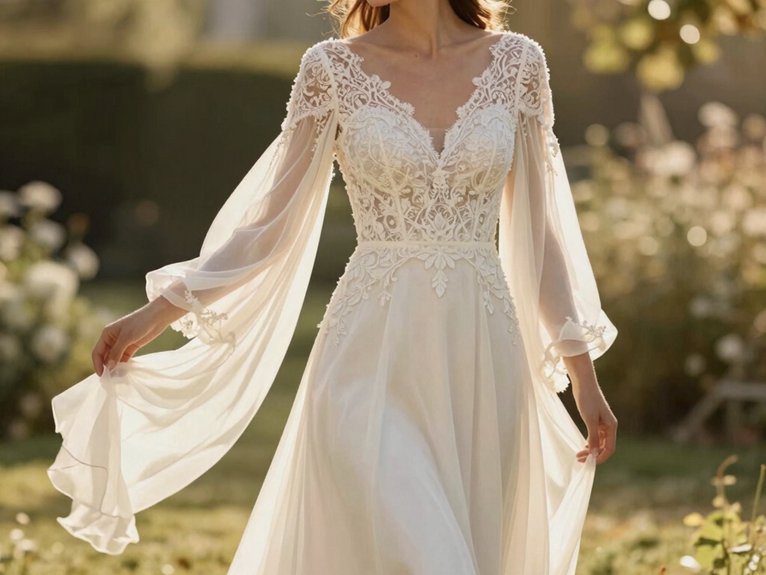 Summer Wedding Dresses That Feel Light and Romantic 3 breezy a line and sheath silhouettes