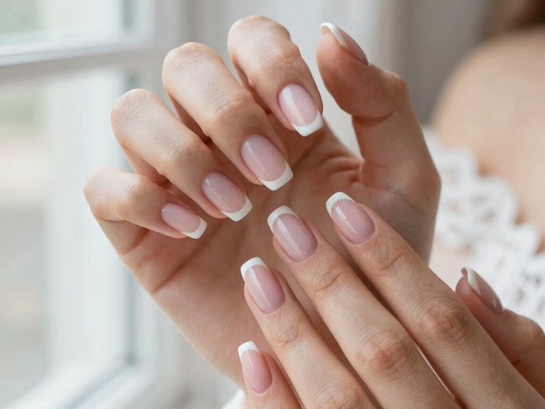 White French Tip Nails That Feel Clean and Timeless 11 bridal white french micro tips