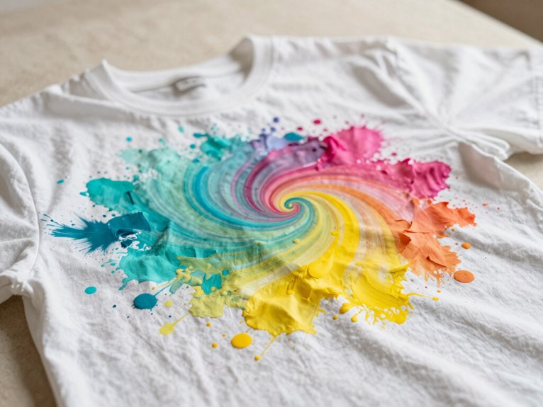 T Shirt Painting Ideas That Turn Basics Into Art 16 bright colors on prewashed fabric
